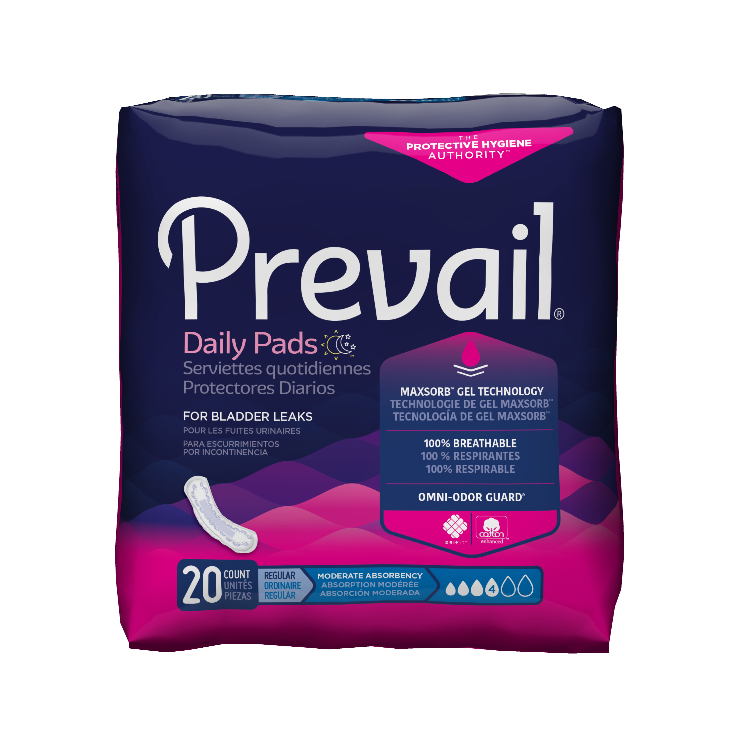 Pads Bladder Control Prevail