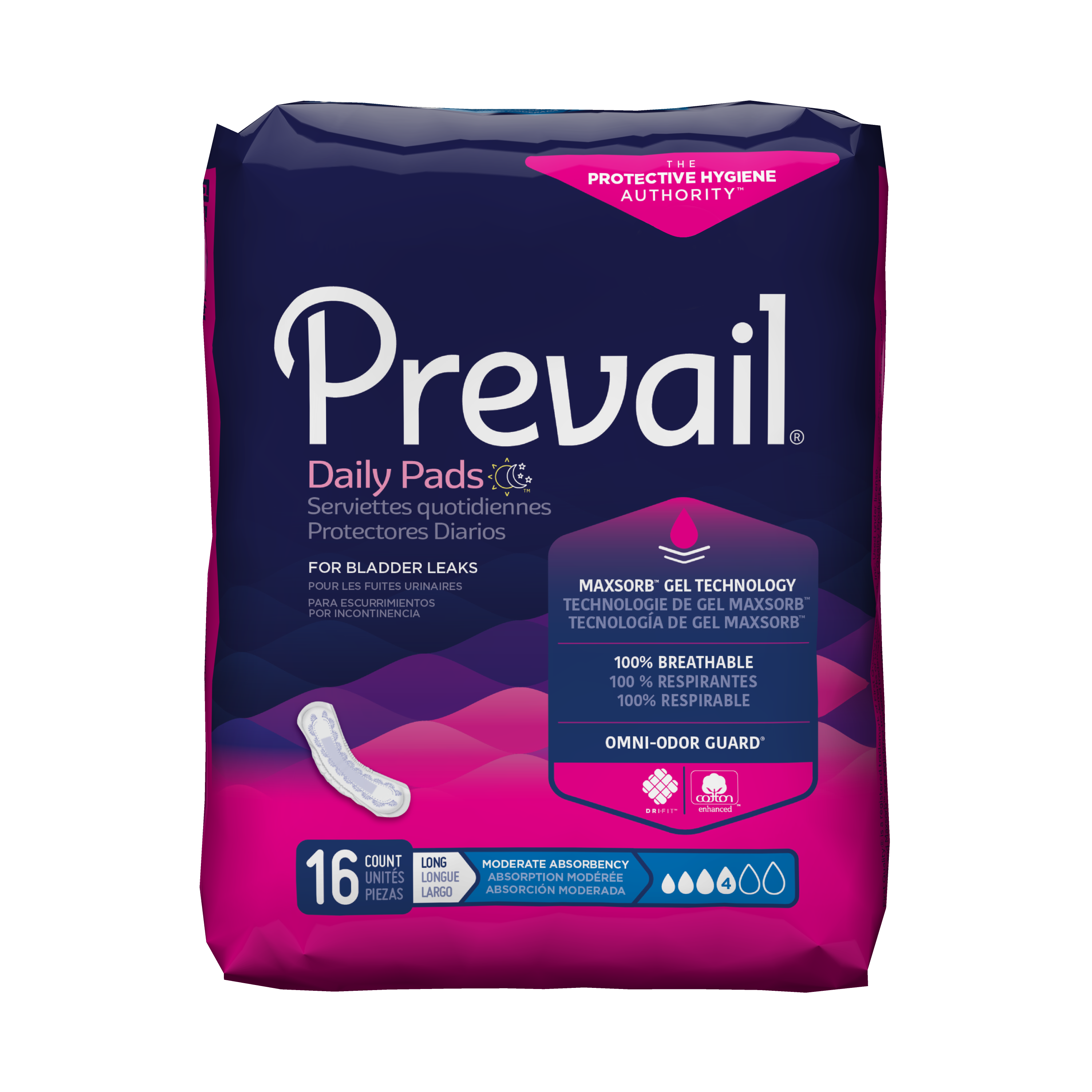 Pads Bladder Control Prevail