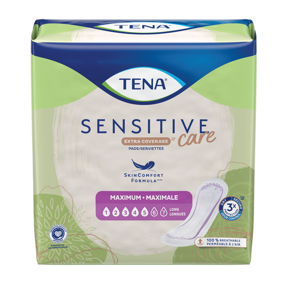 Pads Sensitive Care Extra Coverage Maximum Long Tena