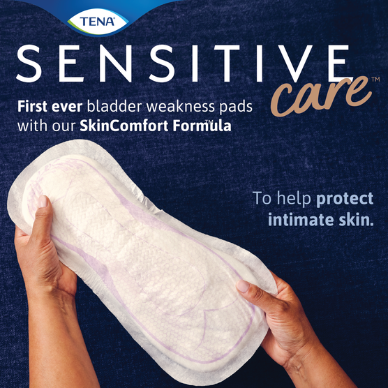 Pads Sensitive Care Extra Coverage Overnight Tena