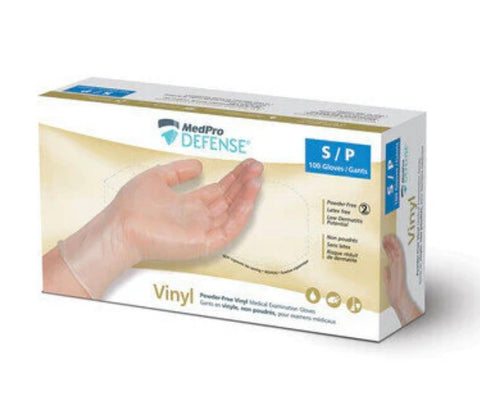 Vinyl Powder-Free Gloves, MedPro Defense