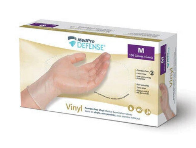 Vinyl Powder-Free Gloves, MedPro Defense