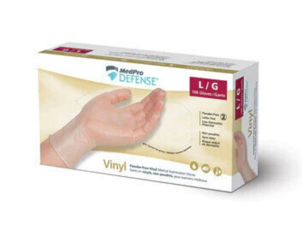 Vinyl Powder-Free Gloves, MedPro Defense