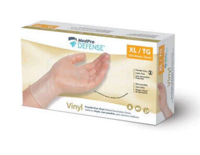 Vinyl Powder-Free Gloves, MedPro Defense