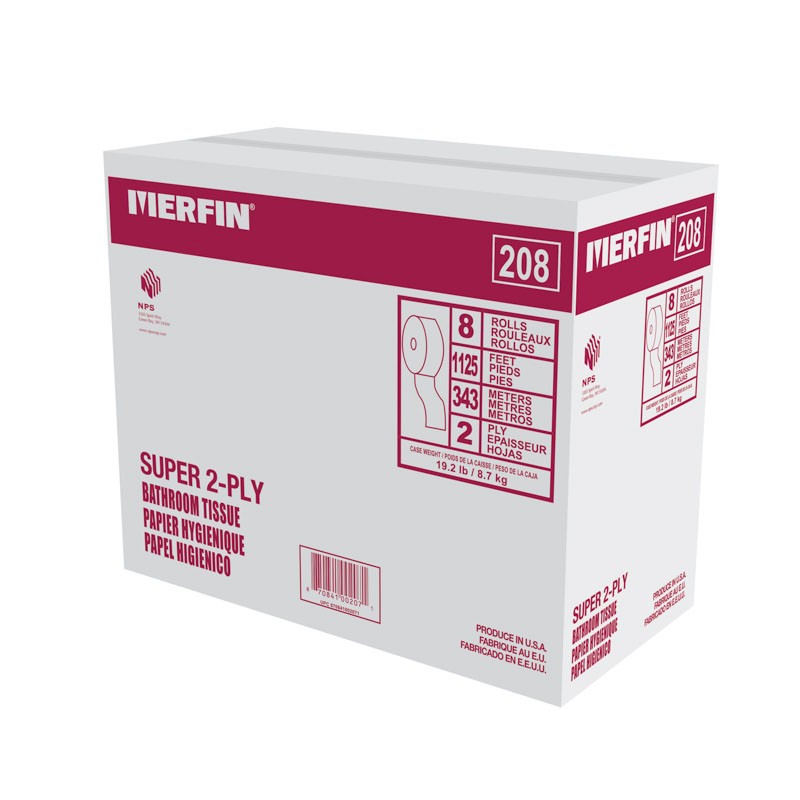 Toilet Tissue 2 Ply Merfin #208