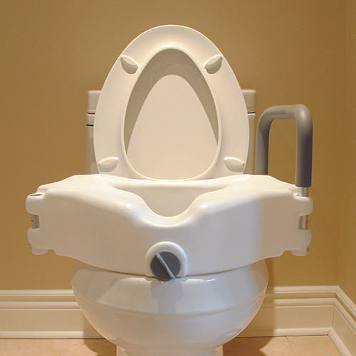 Raised Toilet Seat with Handles (4.5" / 11.5 cm)