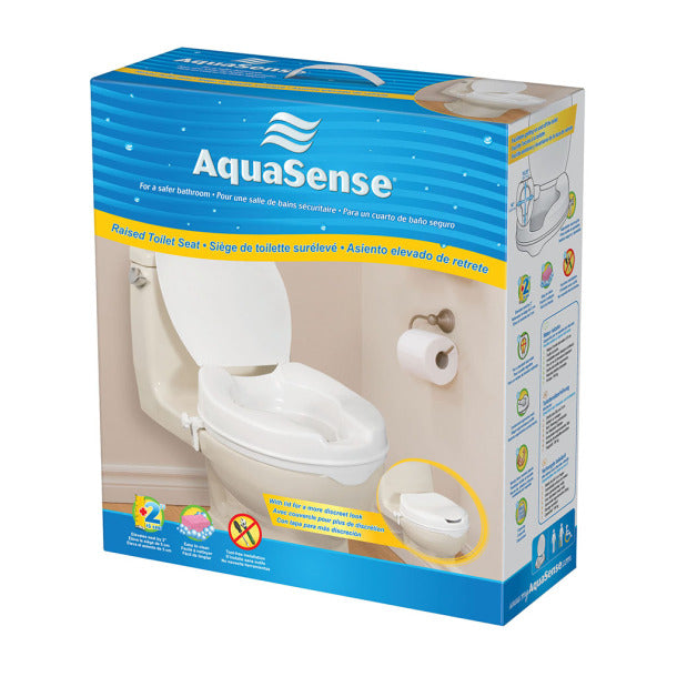 Raised Toilet Seat with Lid AquaSense