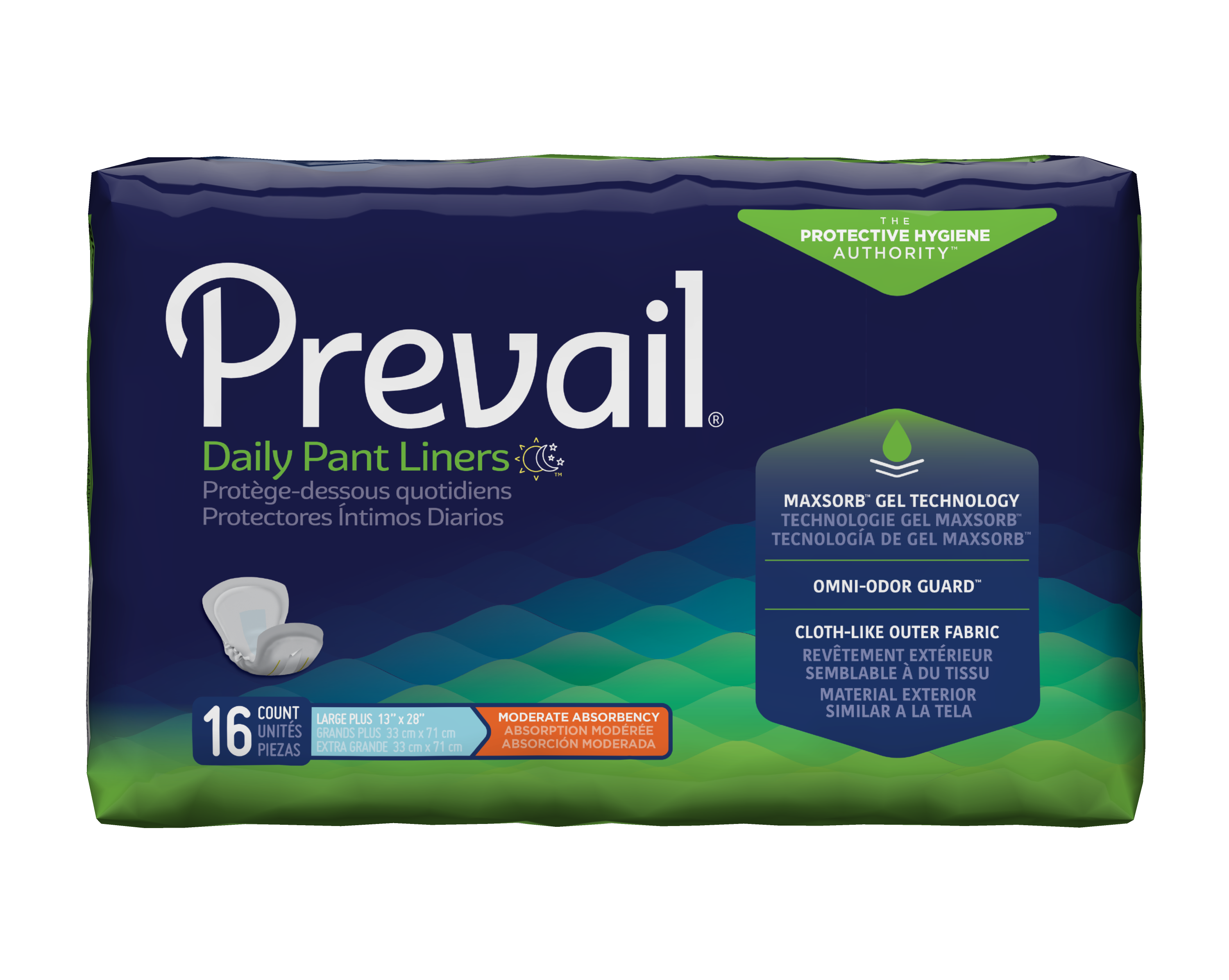 Prevail PL-113 First Quality Pant Liners - Large Case of 96 : :  Health & Personal Care