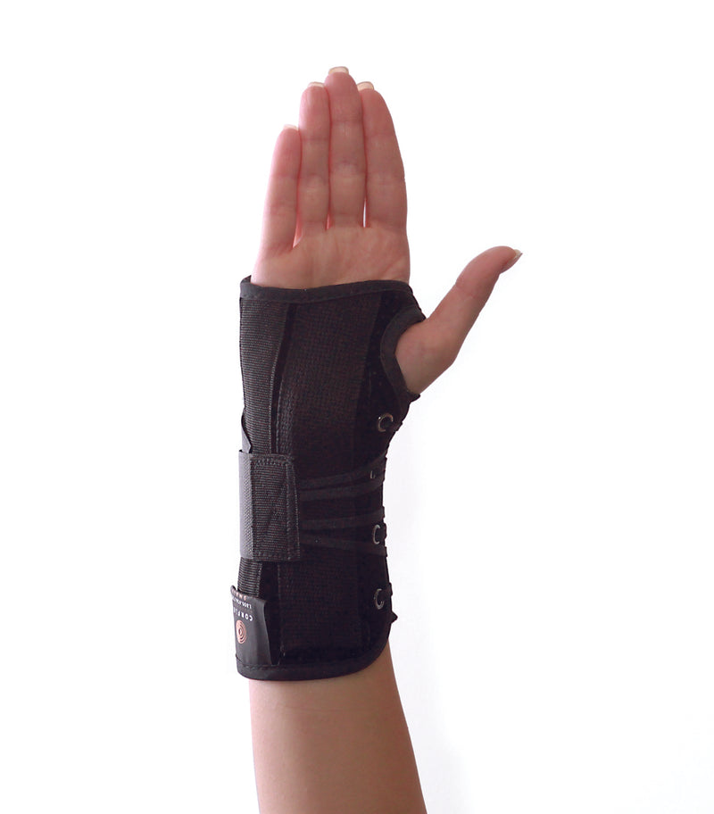 Wrist Lacer Splint, 8" Suede Corflex by Turner Medical