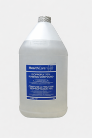 HealthCare isopropyl 70% rubbing compound bottle on a white background
