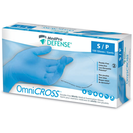 Nitrile Powder-free Gloves MedPro Defense Omnicross by AMG Medical